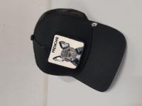 CS320/2024 BLACK CAP WITH DOG IMAGE